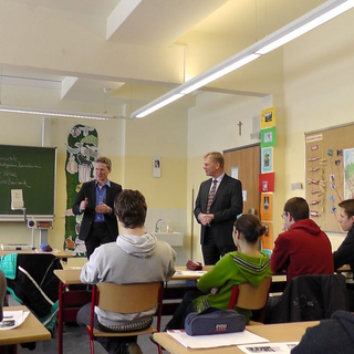 besuch_minister10 Montessori-Schulzentrum Leipzig - Neuigkeiten - Polit-Prominenz an der Monte